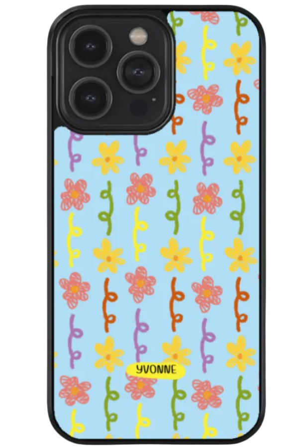 Blue Doodle Phone Case